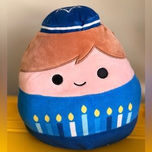 Squishmallow Rafa the Hanukkah Boy plush- Blue, 10"